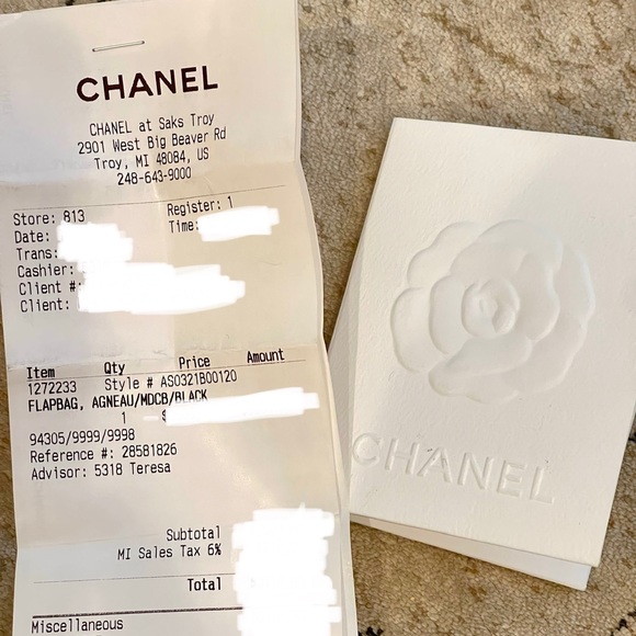 AUTH CHANEL 19K CC Mania Small Flap Bag BLACK/GOLD Full Set RECEIPT - Picture 3 of 12